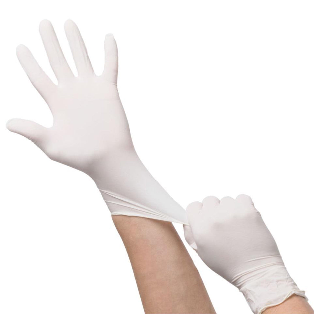 LATEX EXAMINATION GLOVES - 100 PIECES / 1 BOX