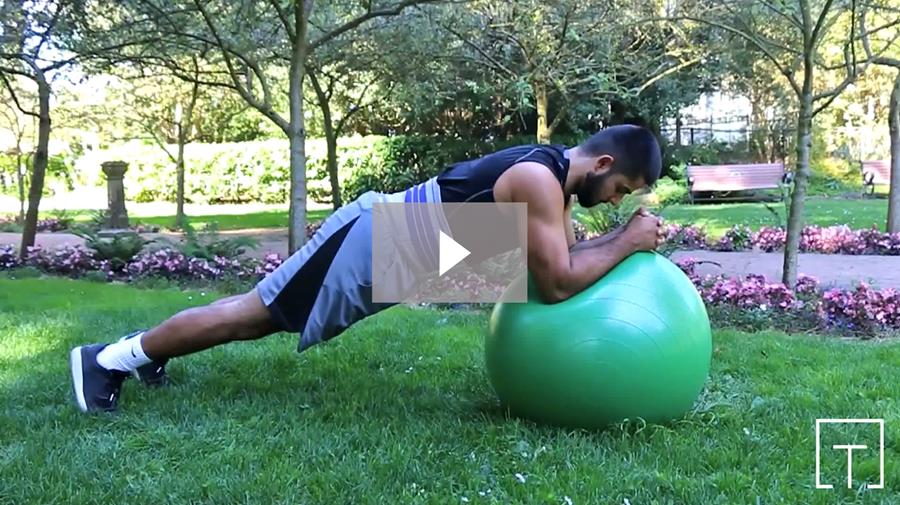 Stability Ball Planks Workout